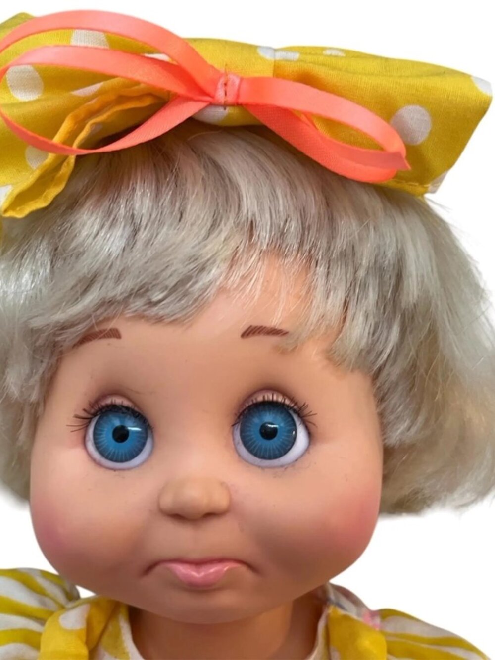 SARAH DOLL Baby Face #6 - Galoob Toys with Box - All Original Pouting Face 13" - Picture 3 of 10